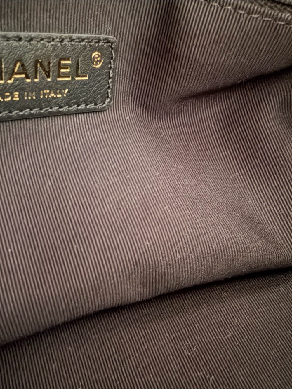 Chanel Two-Tone Suede & Leather Shoulder Bag in Beige and Black - Picture 15 of 16